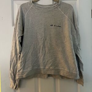 GOOD HYOUMAN HEATHER GRAY CREWNECK SWEATSHIRT - SIZE LARGE